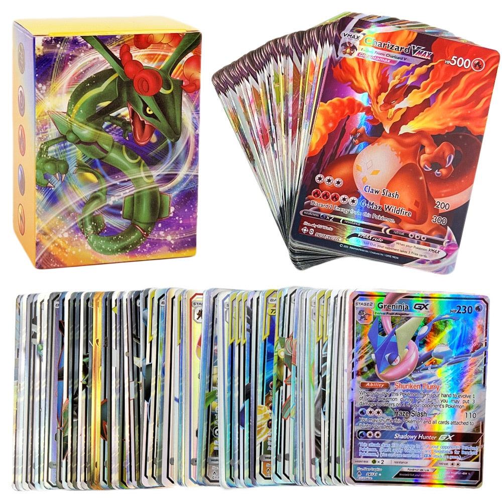 English Language Version Pokemon Cards 60-300Pcs Pokemon Cartas