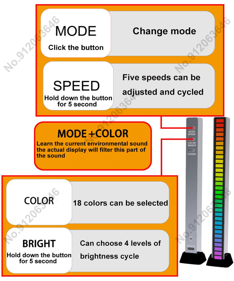 controlador de som rgb