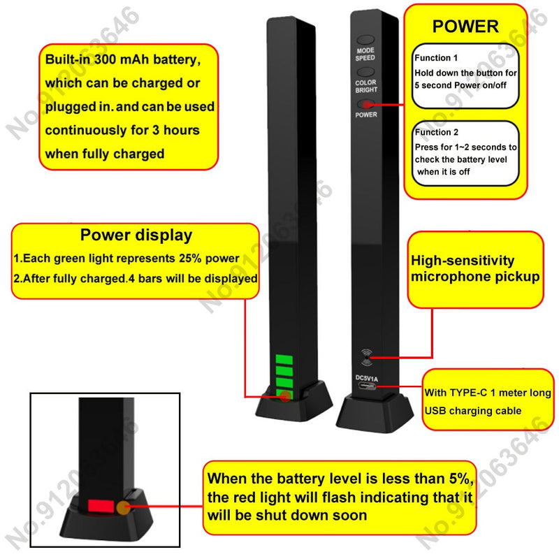 controlador de som rgb