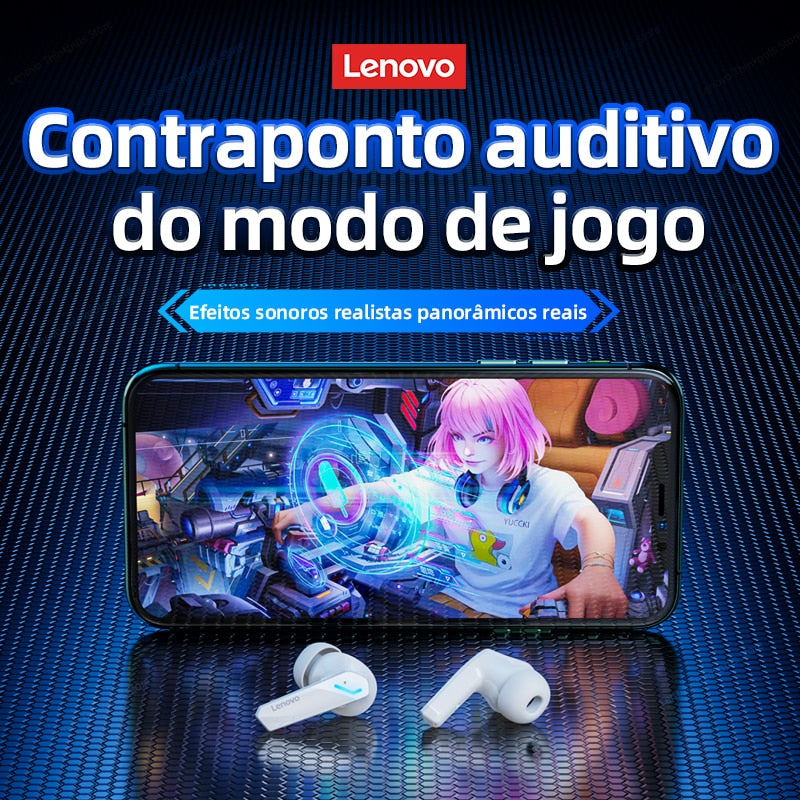 Original lenovo gm2 pro 5.3 fone de ouvido bluetooth sem fio