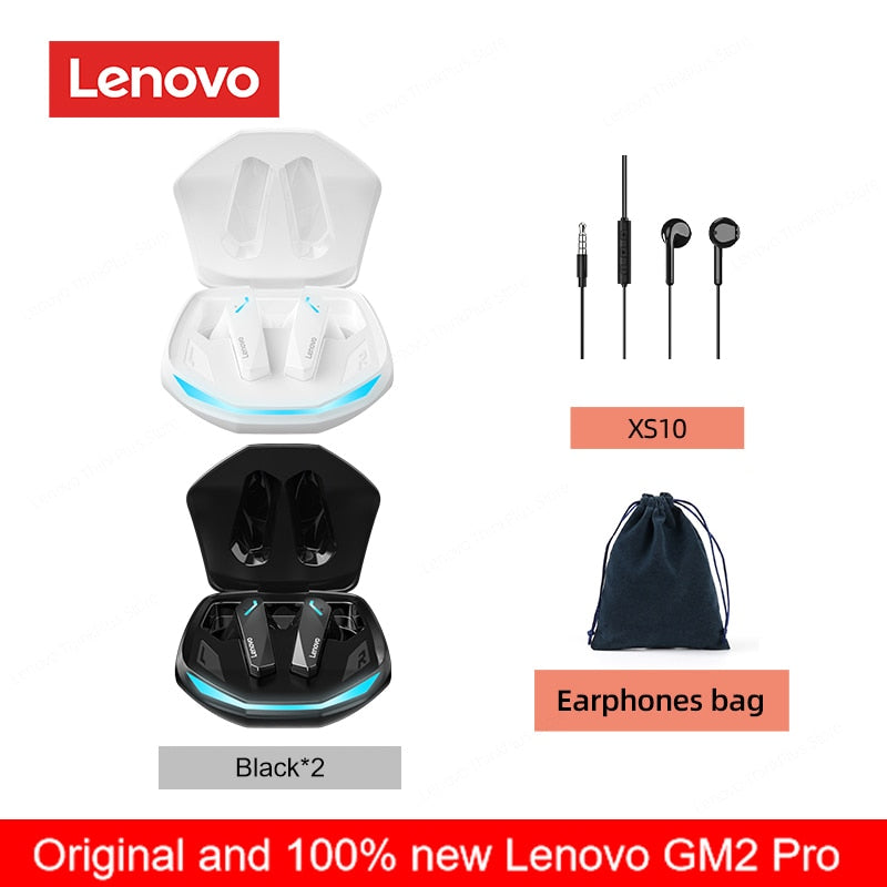 Original lenovo gm2 pro 5.3 fone de ouvido bluetooth sem fio