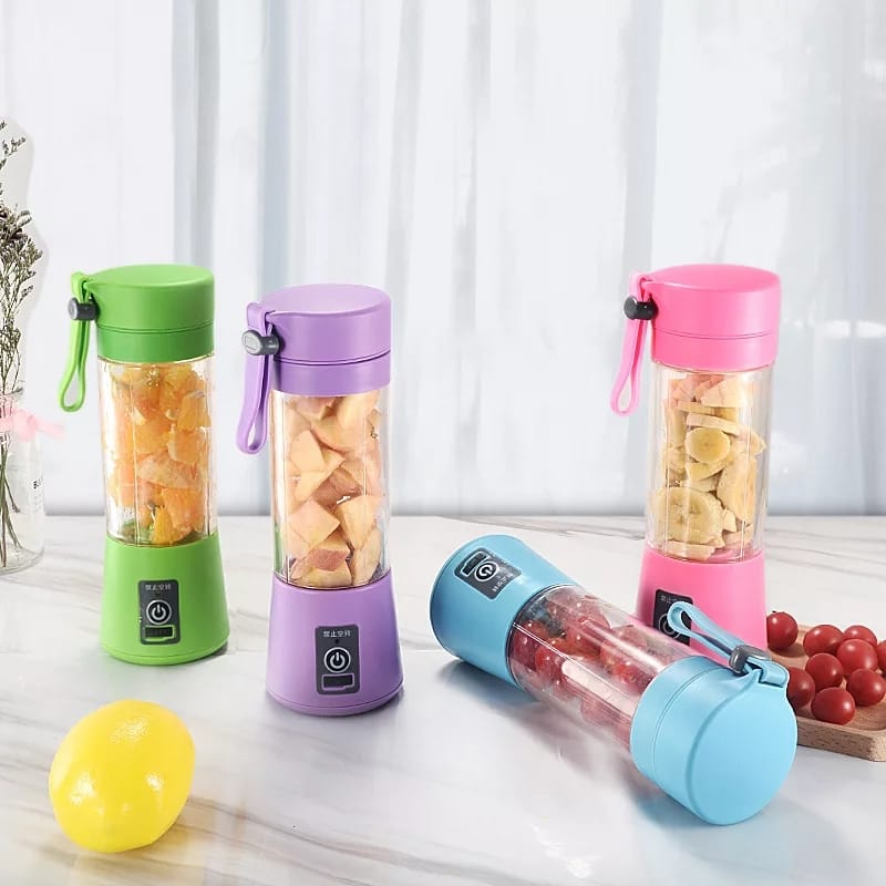 Mini Liquidificador Portátil Shake Take Juice Cup 6 Lâminas Recarregável